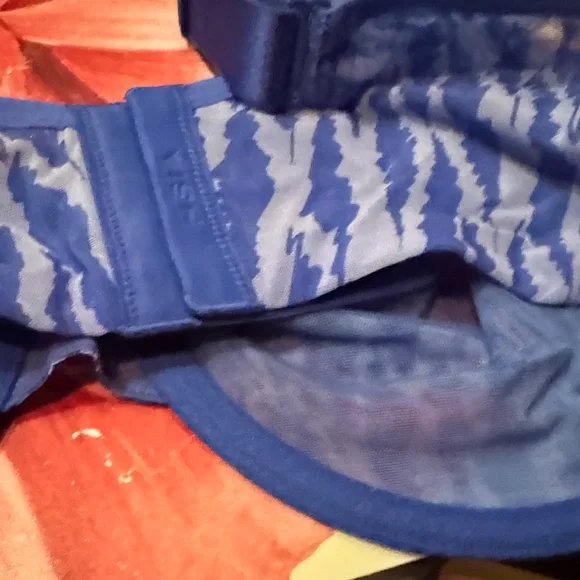 HSIA Blue Patterned Women's Bra - Picture 5 of 6